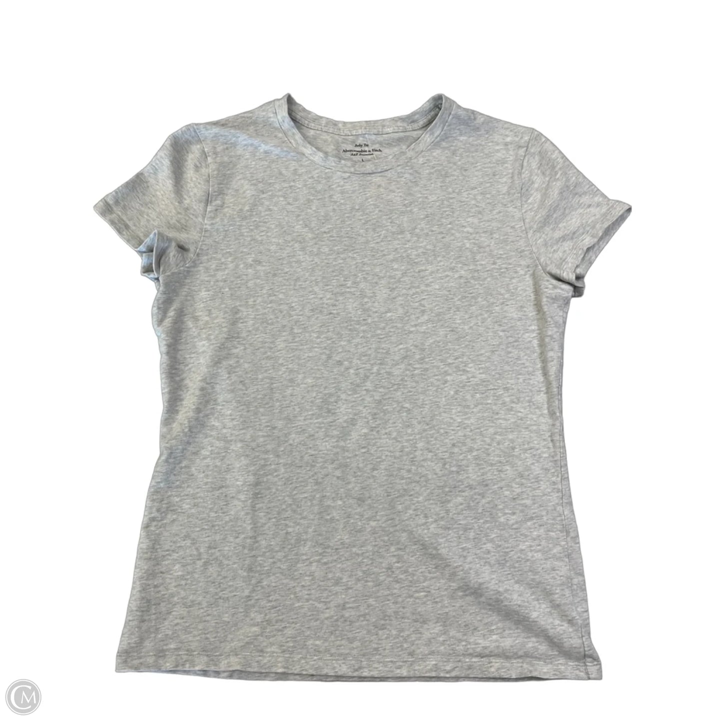 Top Short Sleeve Basic By Abercrombie And Fitch In Grey, Size: L