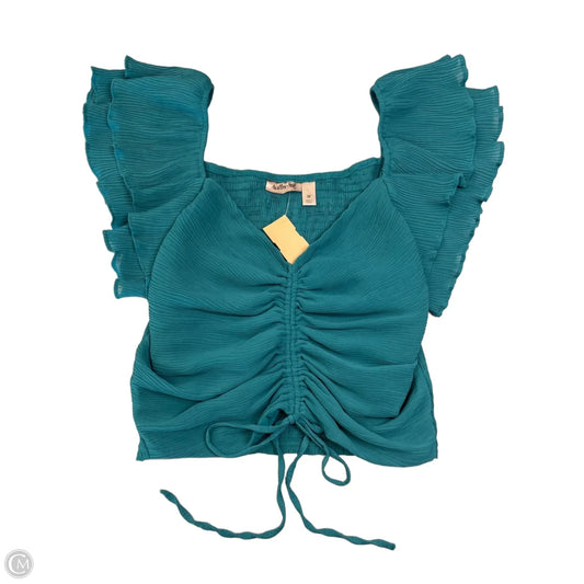Blouse Sleeveless By Willow & Root In Teal, Size: M