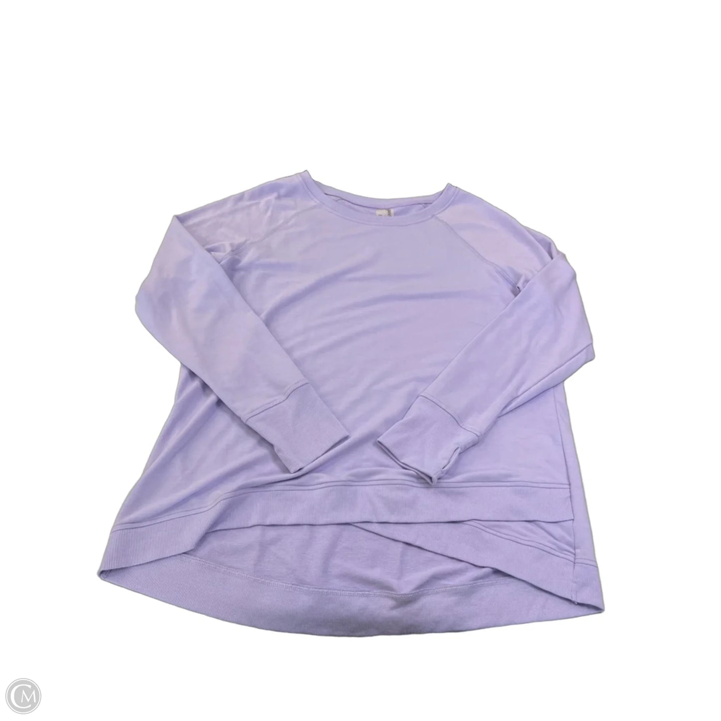 Athletic Top Long Sleeve Collar By Danskin In Purple, Size: Xxl