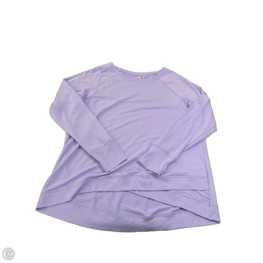 Athletic Top Long Sleeve Collar By Danskin In Purple, Size: Xxl