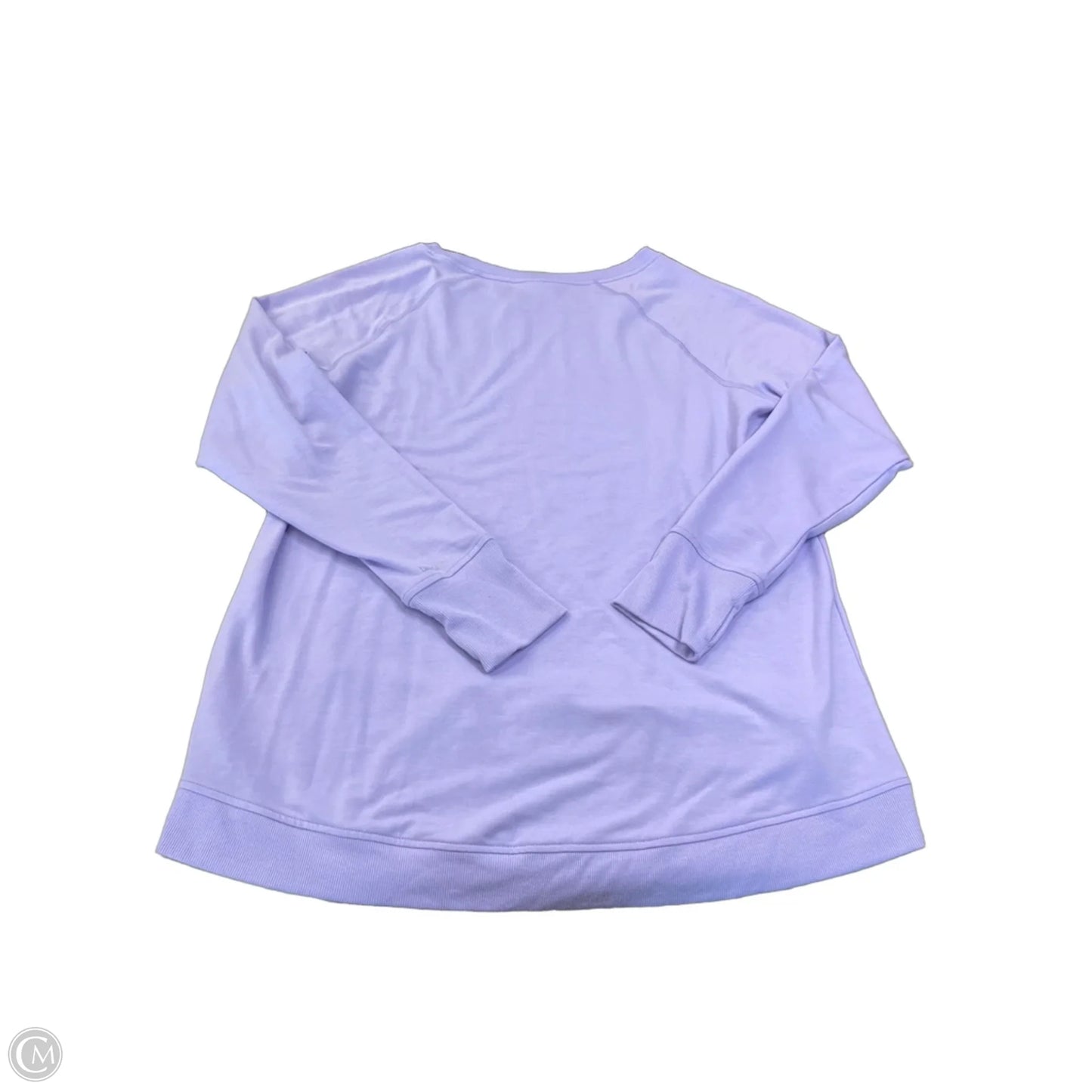 Athletic Top Long Sleeve Collar By Danskin In Purple, Size: Xxl
