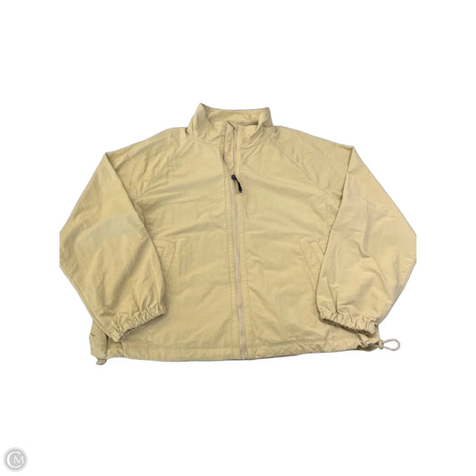Jacket Windbreaker By Lou And Grey In Tan, Size: L