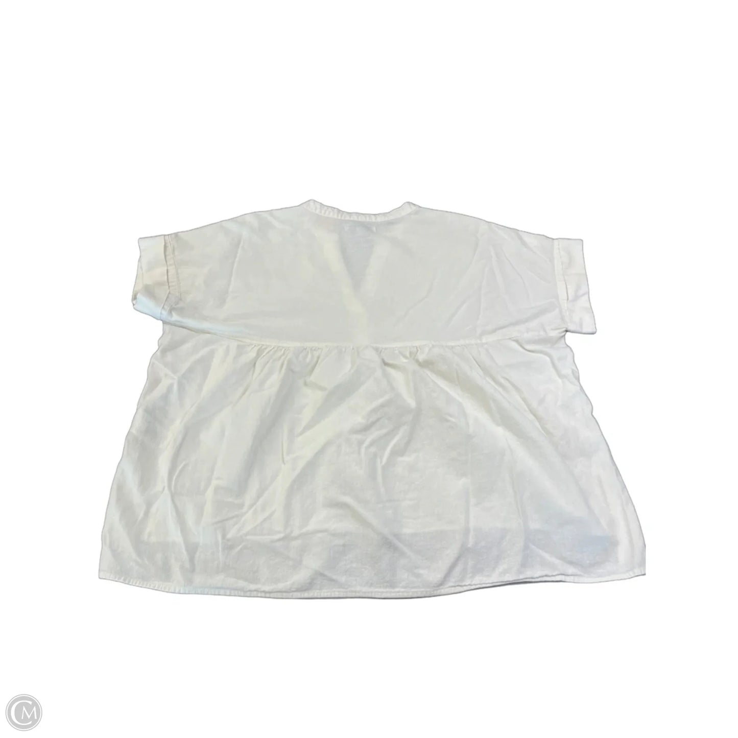 Top Short Sleeve By Madewell In White, Size: M