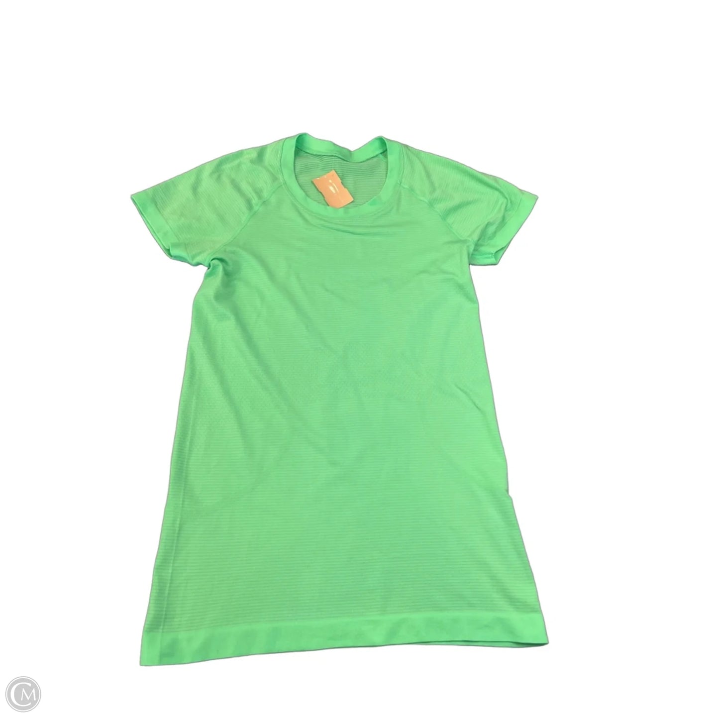 Athletic Top Short Sleeve By Lululemon In Green, Size: S