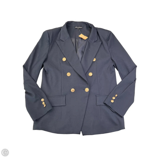 Blazer By Clothes Mentor In Navy, Size: L