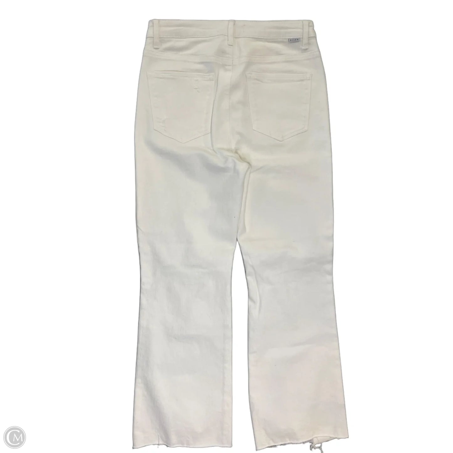 Jeans Straight By Risen In White Denim, Size: 10