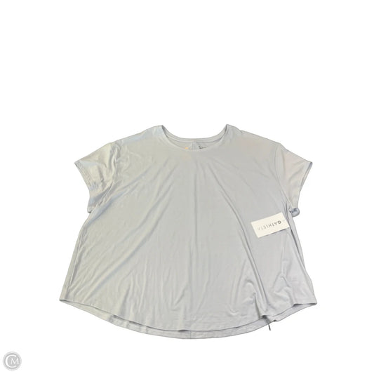 Athletic Top Short Sleeve By Athleta In Blue, Size: 3x