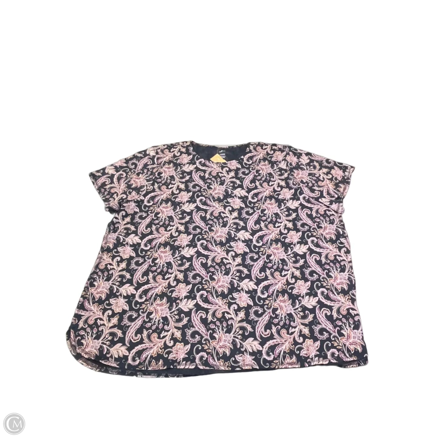 Top Short Sleeve By J. Jill In Paisley Print, Size: 4x