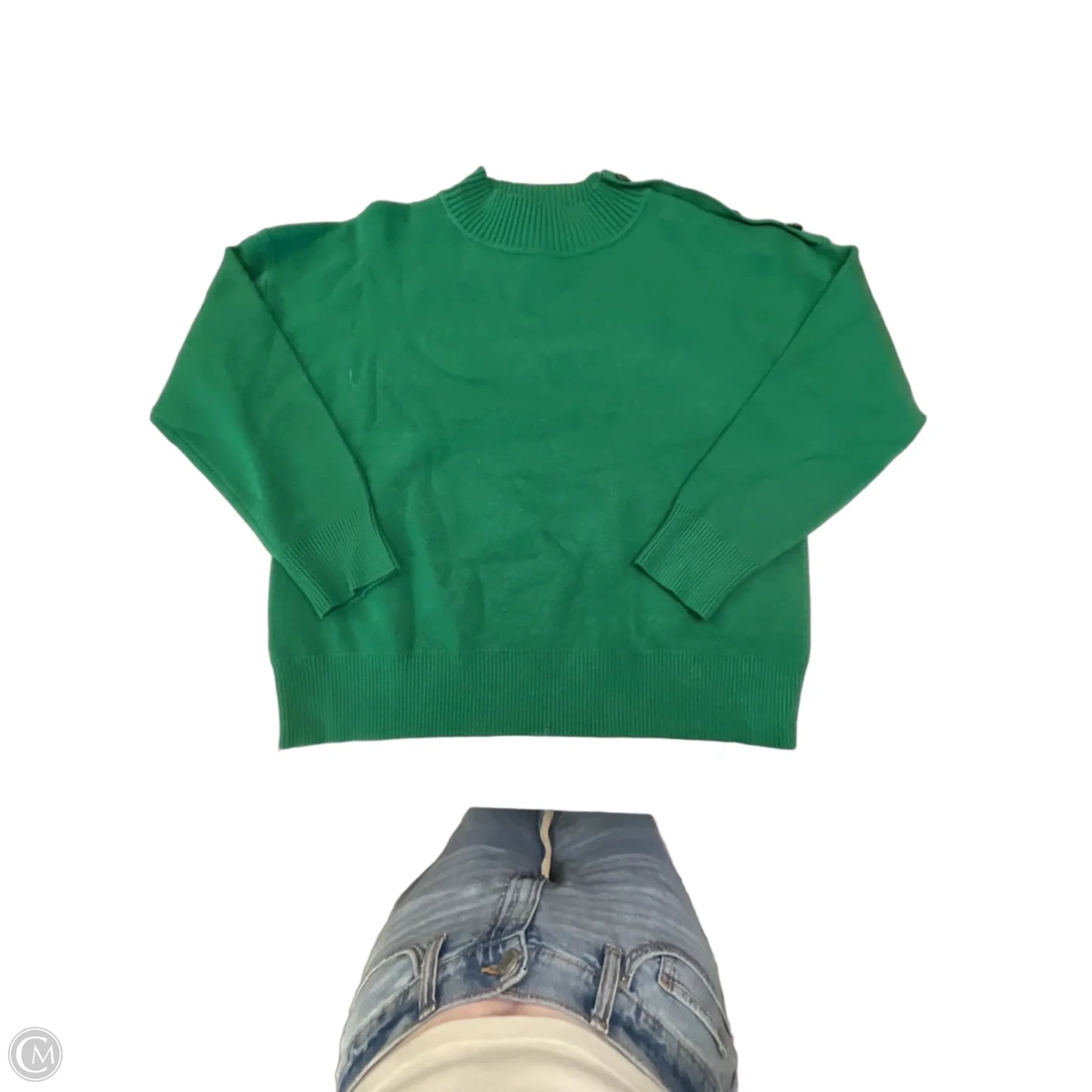Sweater By Cynthia Rowley In Green, Size: Xl