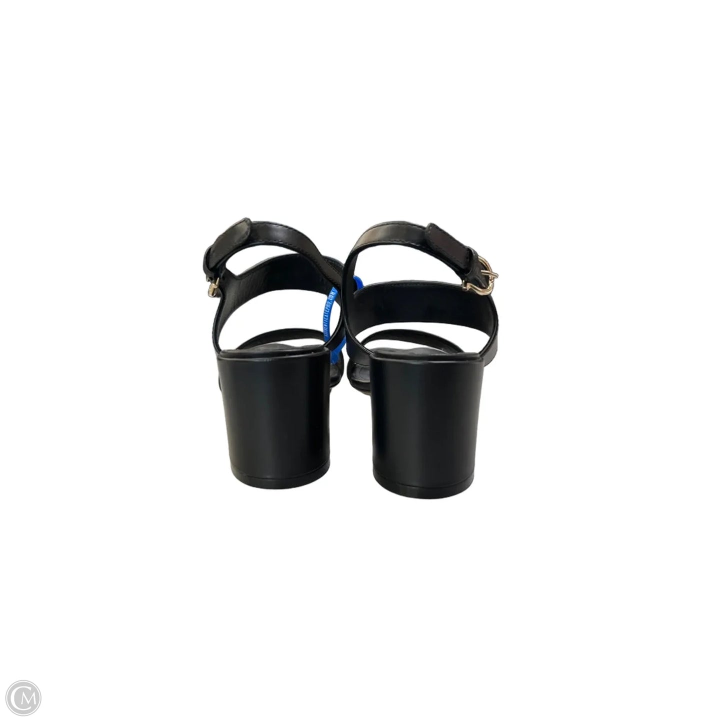 Sandals Luxury Designer By Ferragamo In Black, Size: 7