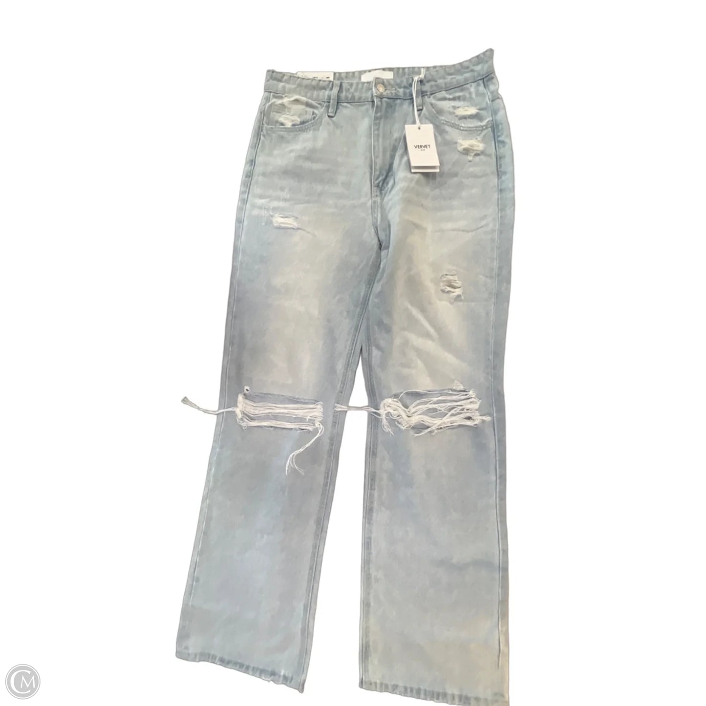 Jeans Flared By Vervet In Blue Denim, Size: 12