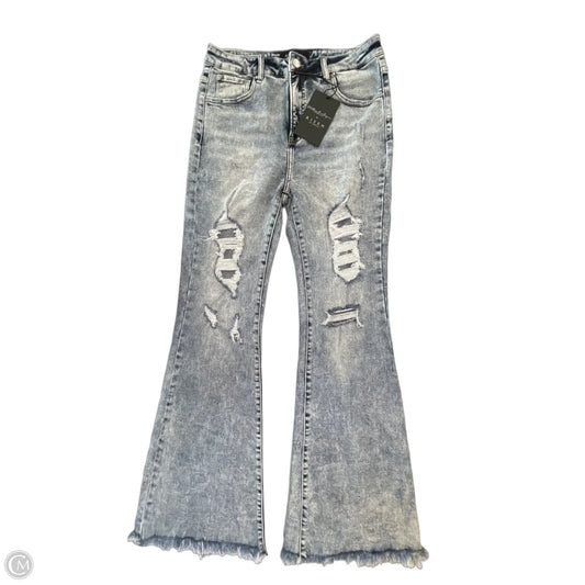 Jeans Flared By Risen In Blue Denim, Size: 12