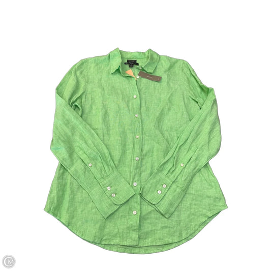 Top Long Sleeve By J. Crew In Green, Size: S