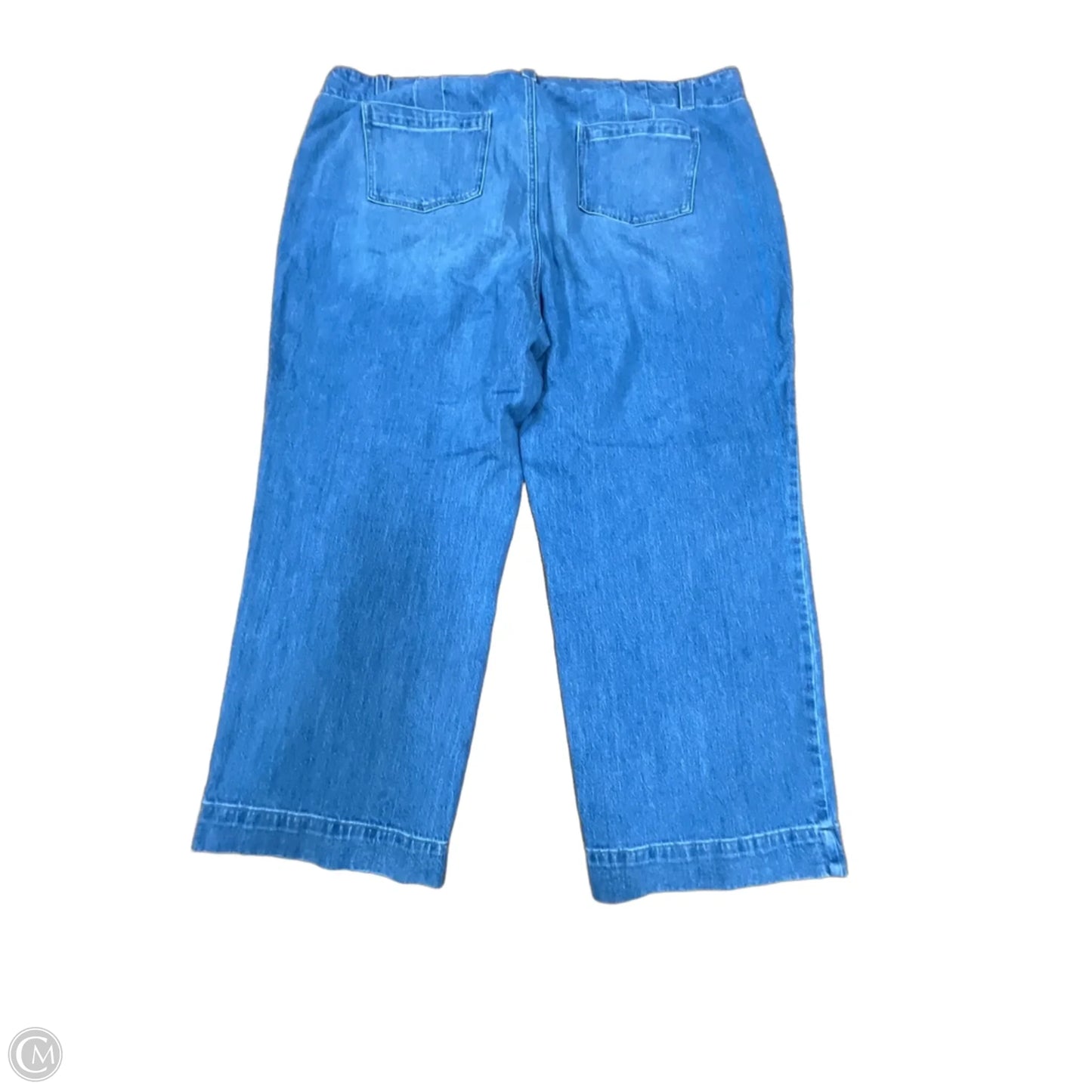 Jeans Wide Leg By Talbots In Blue Denim, Size: 24