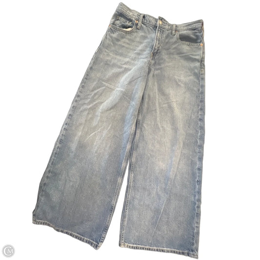 Jeans Wide Leg By Gap In Blue Denim, Size: 6