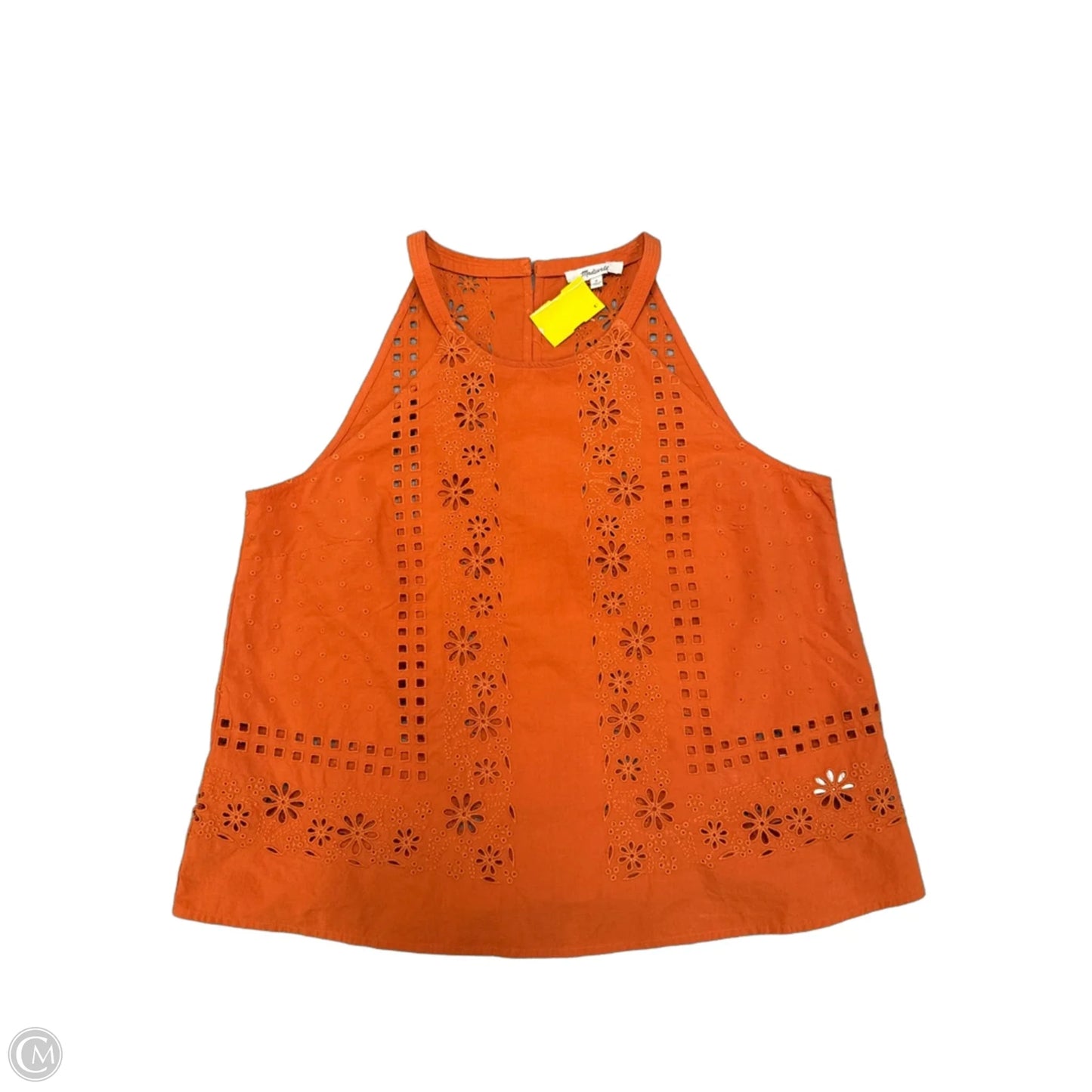 Top Sleeveless By Madewell In Orange, Size: M