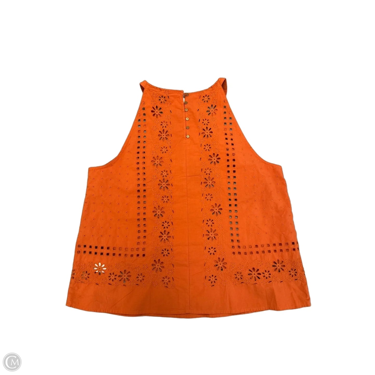 Top Sleeveless By Madewell In Orange, Size: M