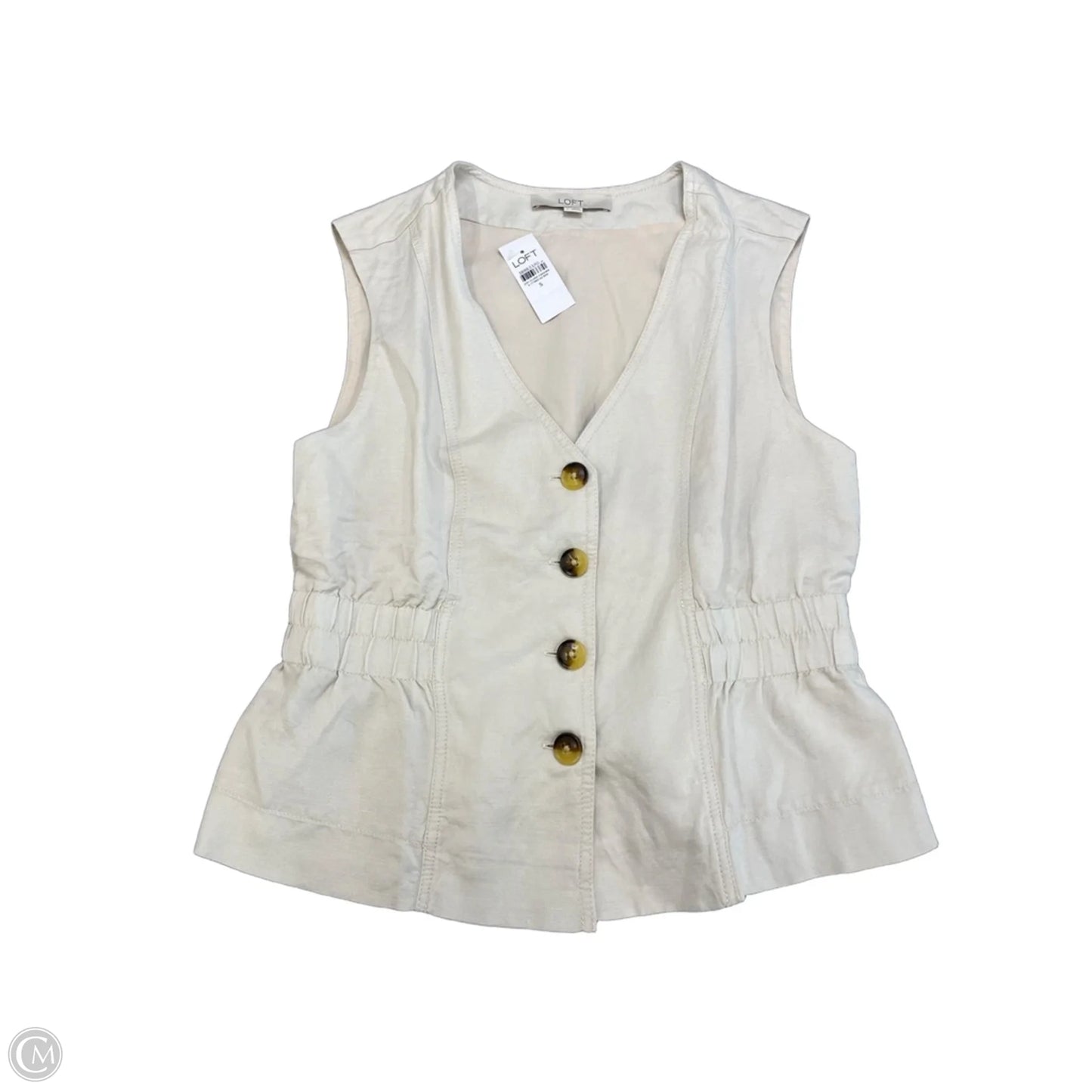 Vest Other By Loft In Cream, Size: S