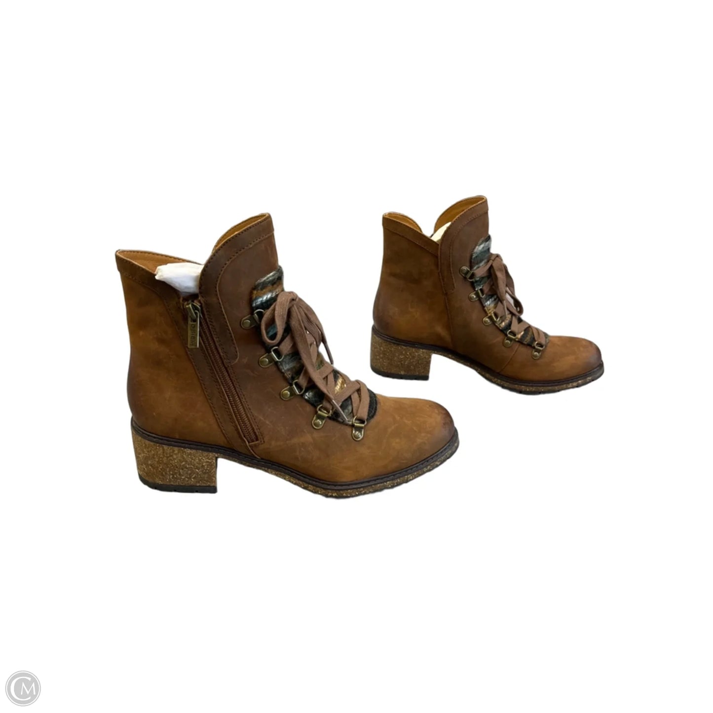 Boots Ankle Heels By Aetrex In Brown, Size: 9