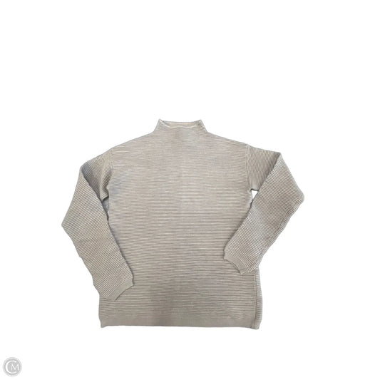 Top Long Sleeve By Evolution In Grey, Size: S