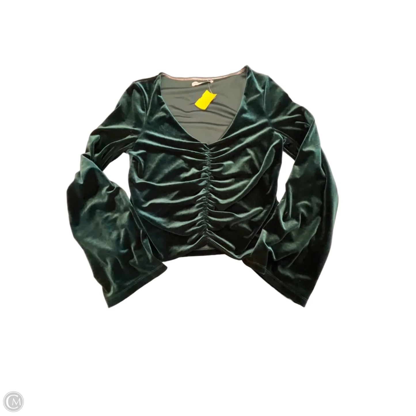 Top Long Sleeve By Urban Outfitters In Green, Size: M