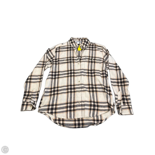 Top Long Sleeve By Old Navy In Plaid Pattern, Size: S