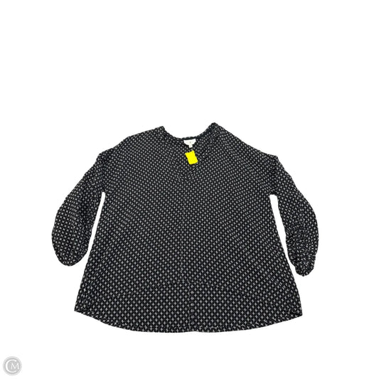 Top Long Sleeve By Lou And Grey In Navy, Size: S