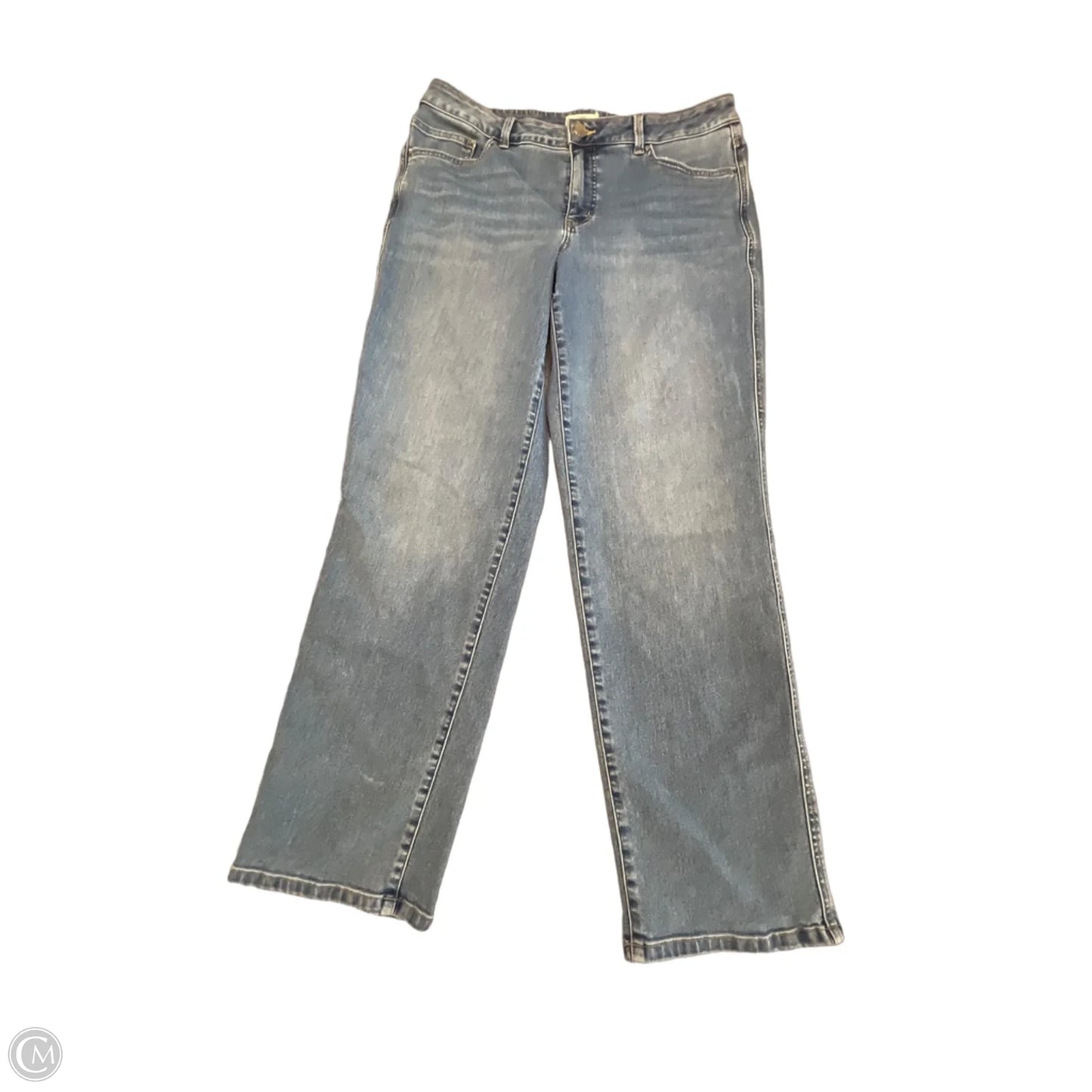 Jeans Straight By Maurices In Blue Denim, Size: 16