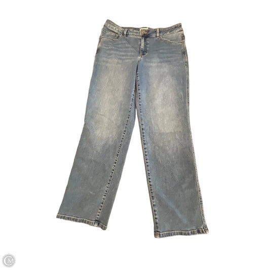 Jeans Straight By Maurices In Blue Denim, Size: 16