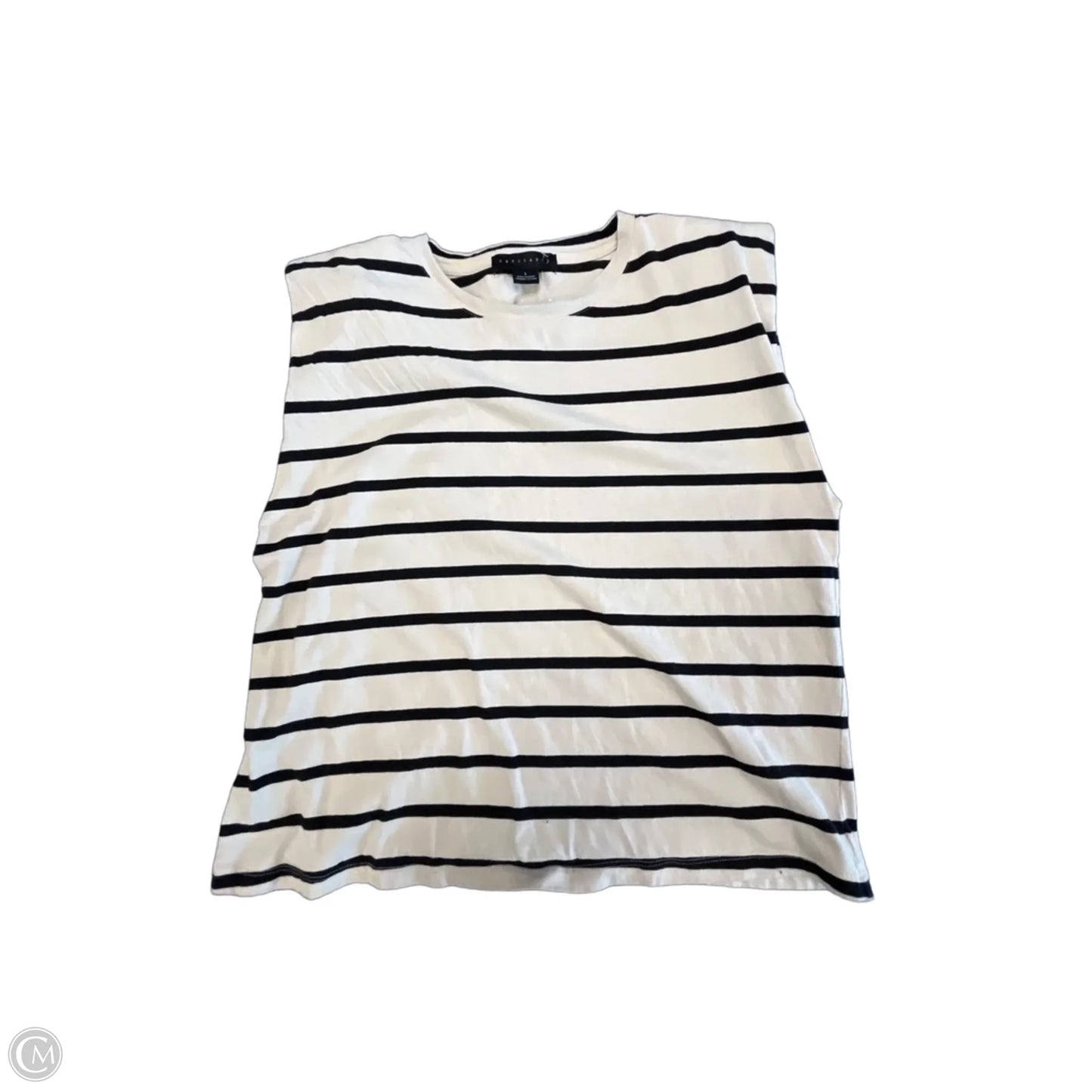 Top Sleeveless By Sanctuary In Striped Pattern, Size: L