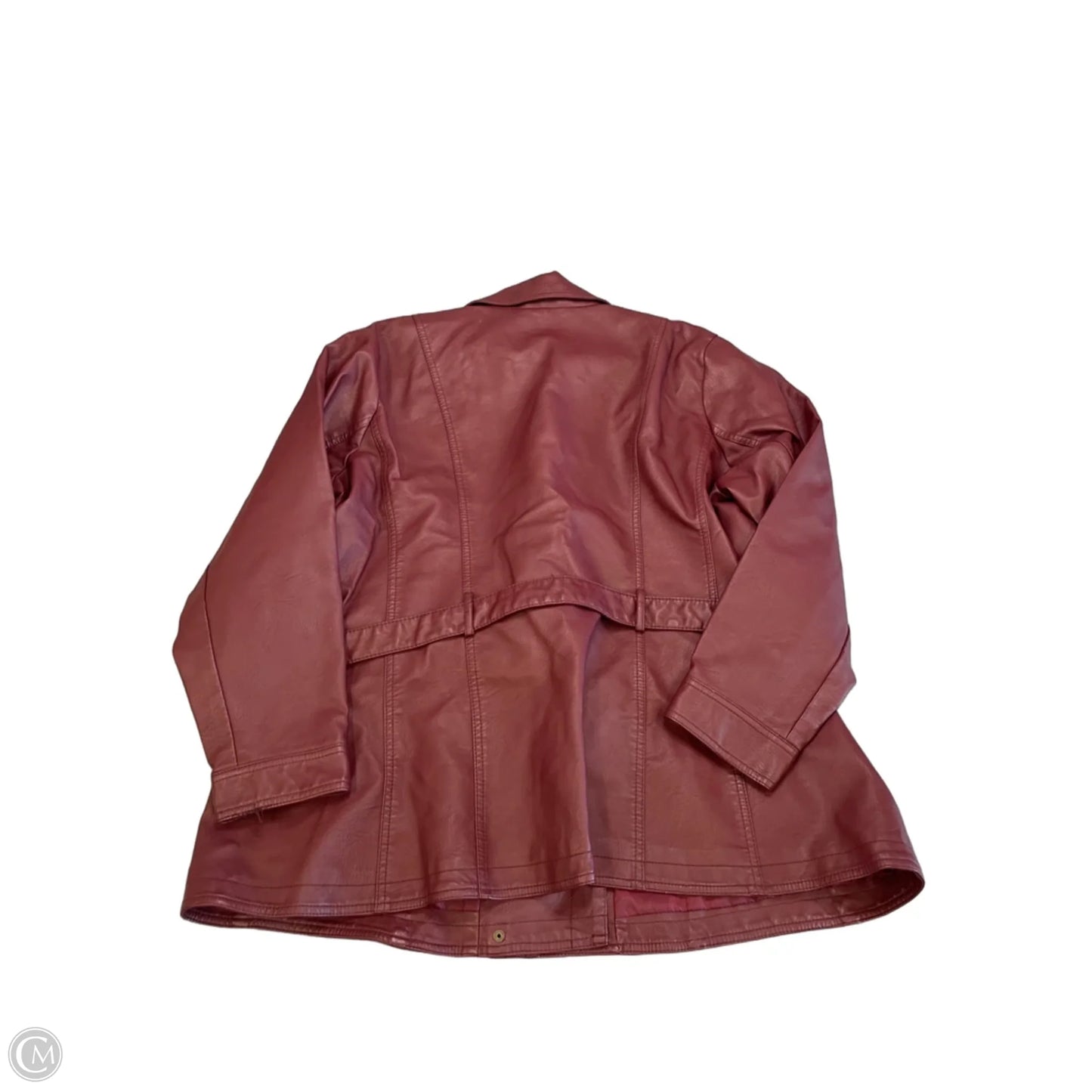 Jacket Moto By Baccini In Red, Size: 3x