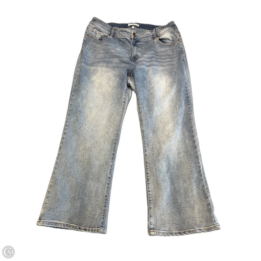 Jeans Cropped By Lane Bryant In Blue Denim, Size: 22