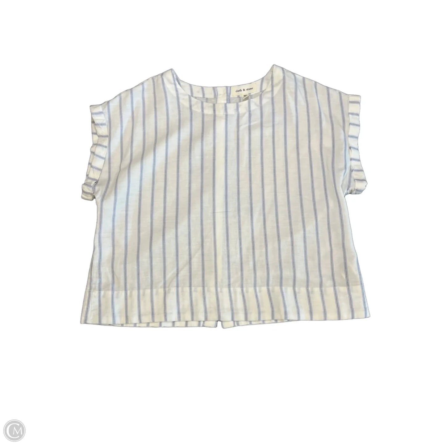 Top Short Sleeve By Cloth & Stone In Striped Pattern, Size: S