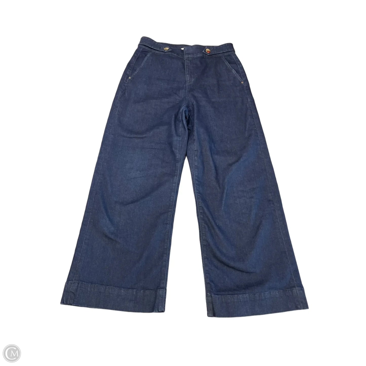 Jeans Wide Leg By Loft In Blue Denim, Size: 10