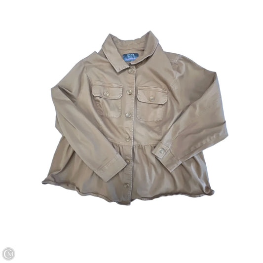 Jacket Denim By Torrid In Brown Denim, Size: 3x