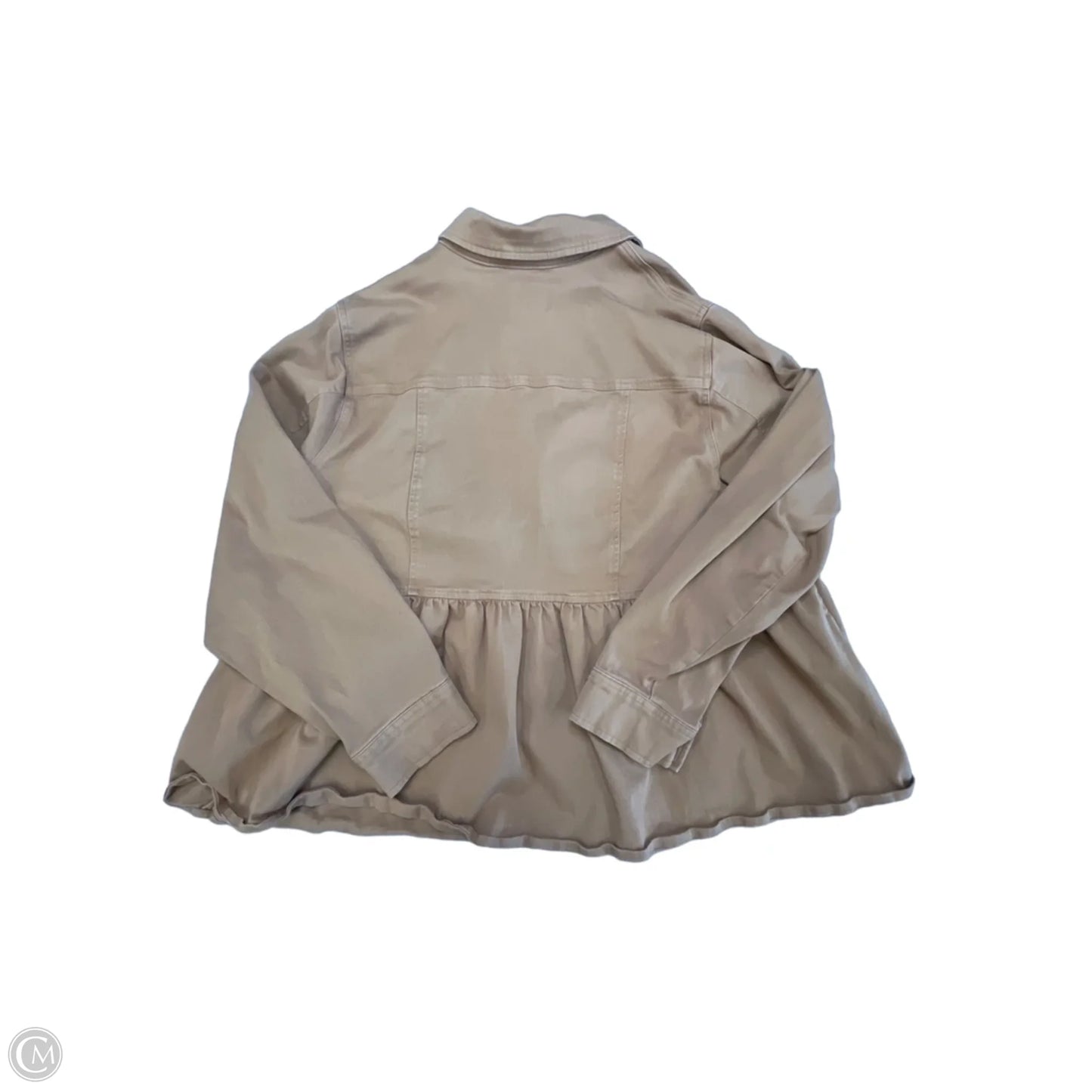 Jacket Denim By Torrid In Brown Denim, Size: 3x