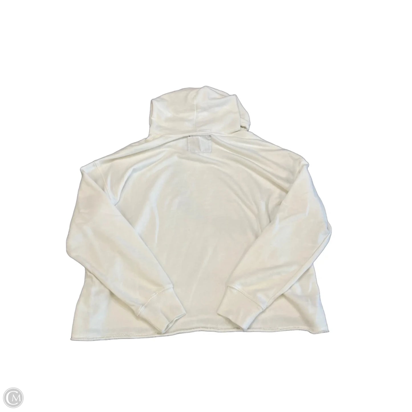 Sweatshirt Hoodie By Clothes Mentor In White, Size: L