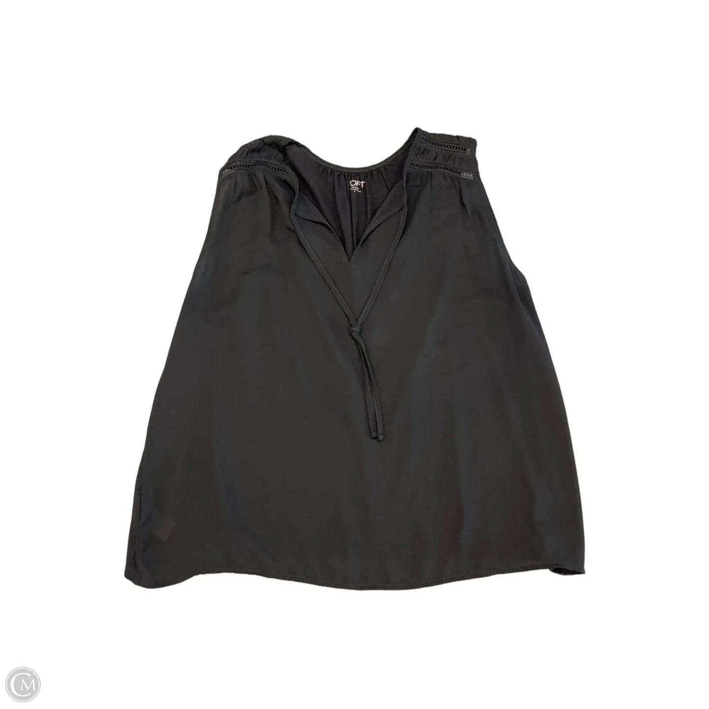 Blouse Sleeveless By Loft In Black, Size: S