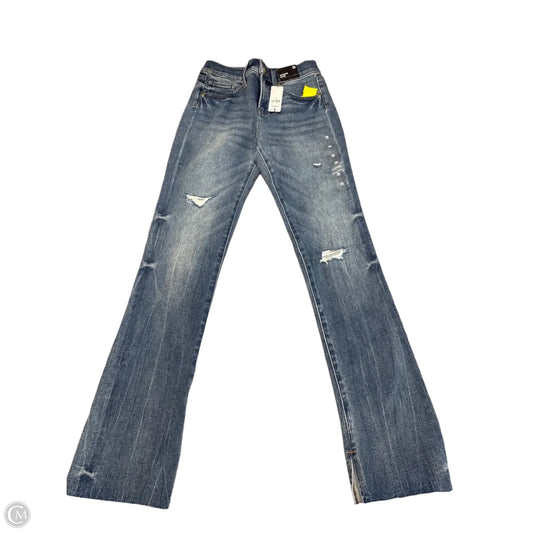 Jeans Boot Cut By Express In Blue Denim, Size: 2