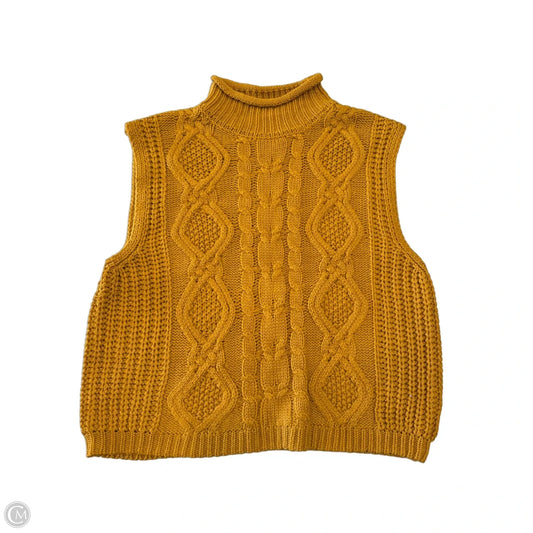 Vest Sweater By Olive And Oak In Yellow, Size: M