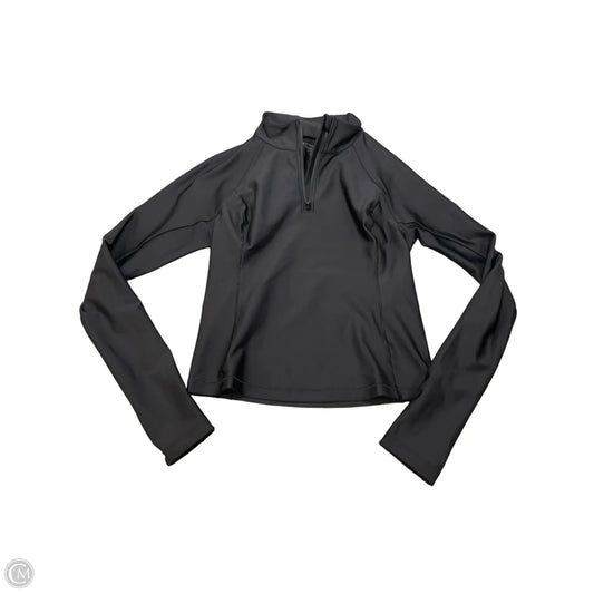 Athletic Top Long Sleeve Collar By Athleta In Black, Size: S