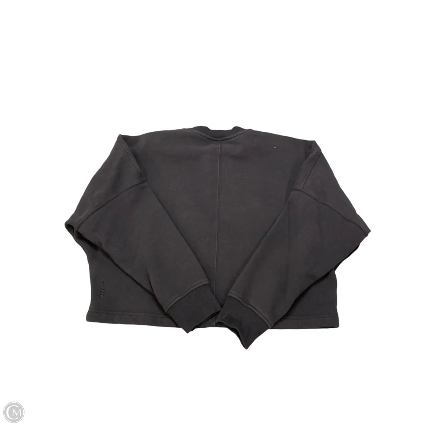 Athletic Sweatshirt Crewneck By Athleta In Black, Size: S