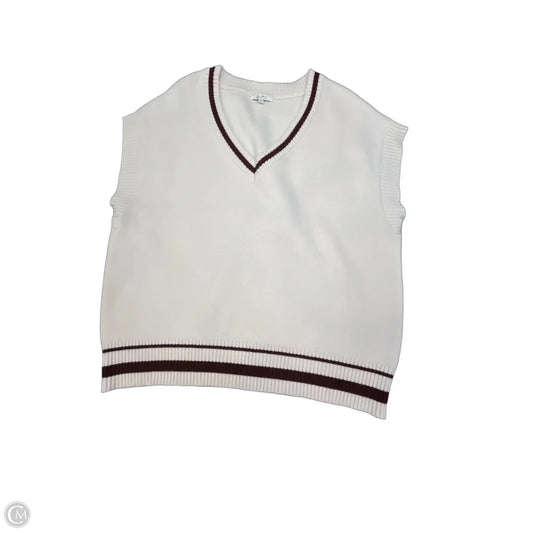 Vest Sweater By Z Supply In Cream, Size: L