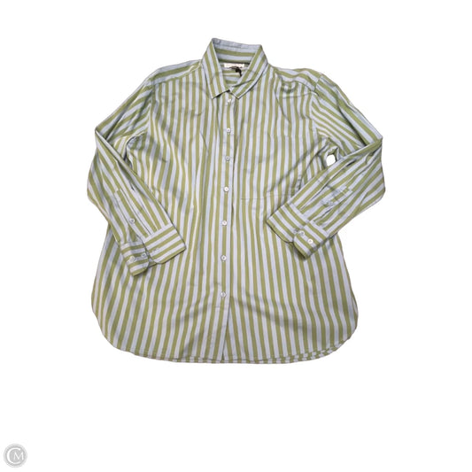 Top Long Sleeve By Banana Republic In Striped Pattern, Size: L