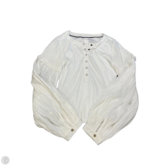 Top Long Sleeve By Pilcro In White, Size: S