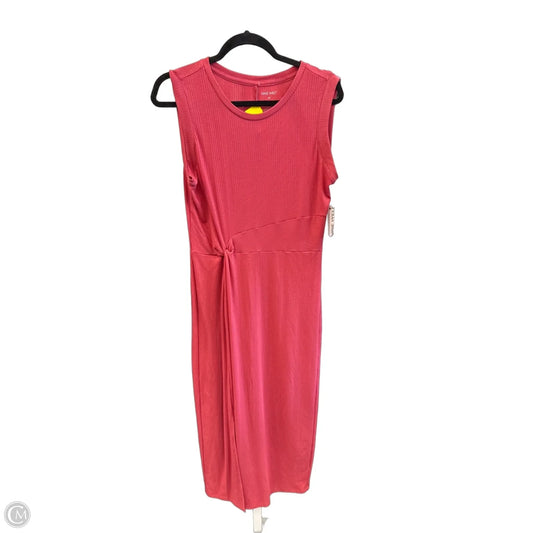 Dress Casual Midi By Nine West In Pink, Size: M