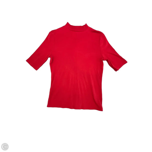 Top Short Sleeve Basic By A New Day In Red, Size: S