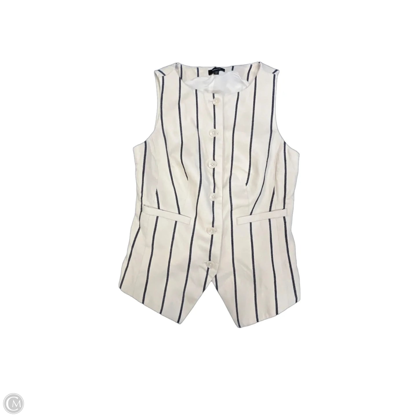 Vest Other By Express In Striped Pattern, Size: Xs