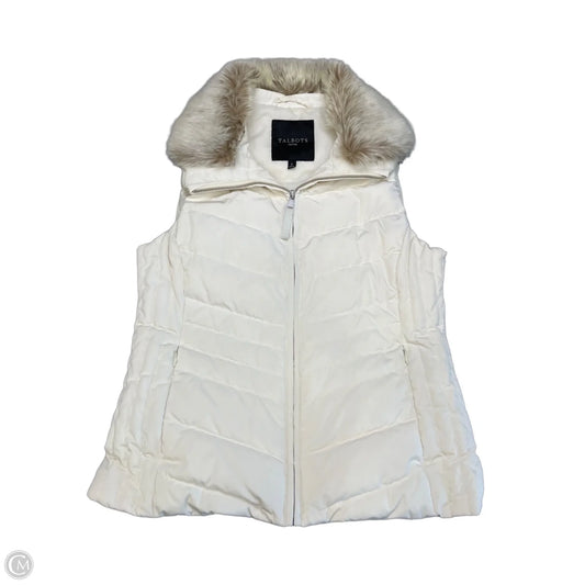 Vest Puffer & Quilted By Talbots In Cream, Size: S