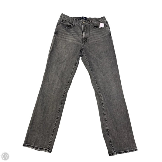 Jeans Straight By Gap In Grey Denim, Size: 10